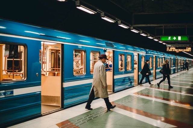 Blue Metro Budapest Hungary M3