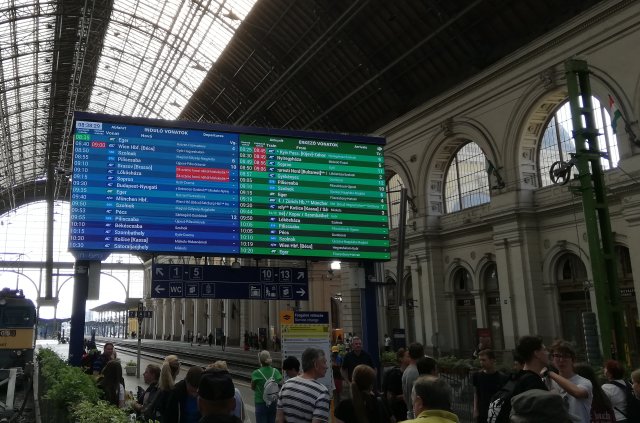 Budapest Train Station Keleti Platfrom 6 to 9