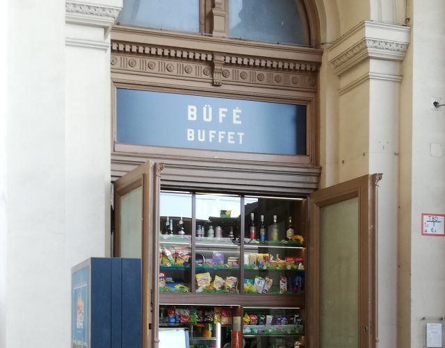 Buffet Shop in Budapest Train Station