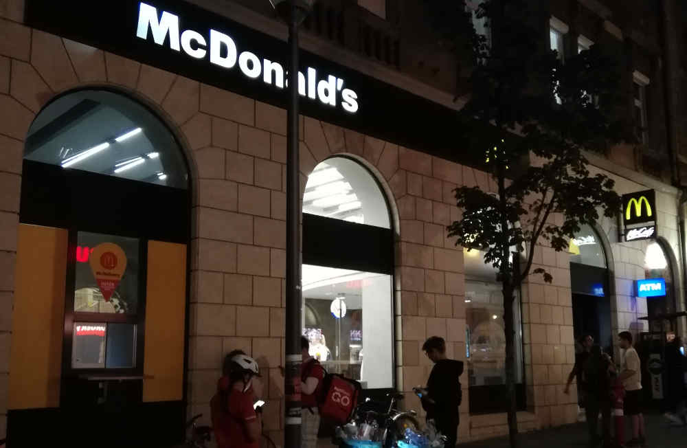 McDonalds near Keleti, fast food in Budapest Hungary