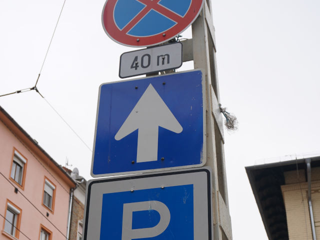 Road signs in Hungary
