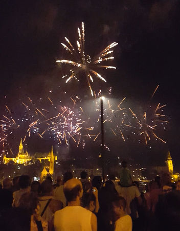 Saint Stephen's day Fireworks Hungary
