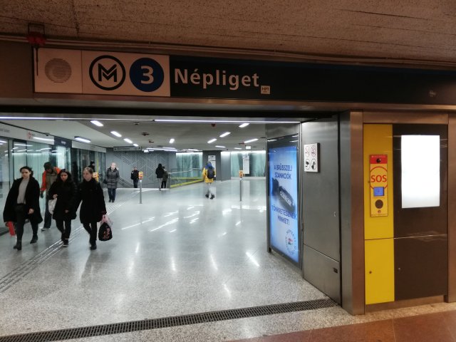 Budapest Nepliget M3 Metro Station