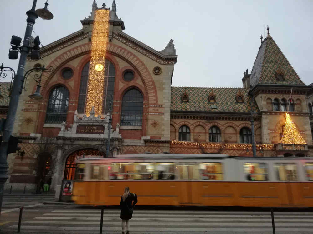 Great Market Hall Budapest outside view