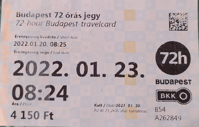 Budapest 3 day pass