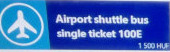 Budapest airport shuttle ticket price