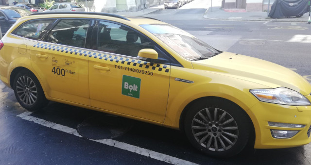Bolt taxi Budapest number