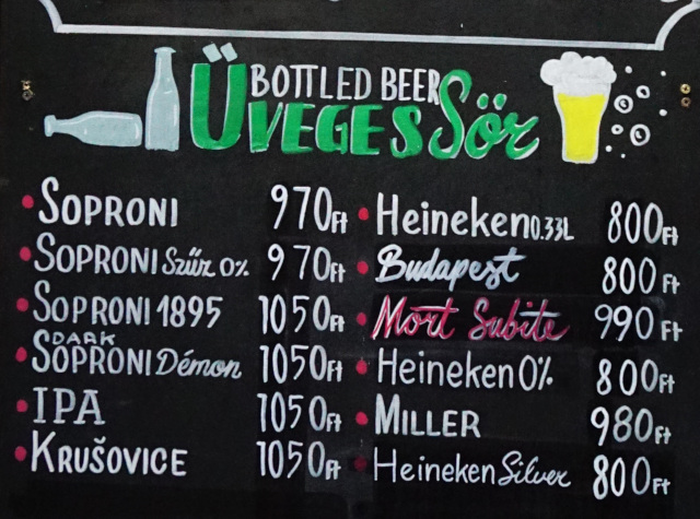 Budapest Beer prices