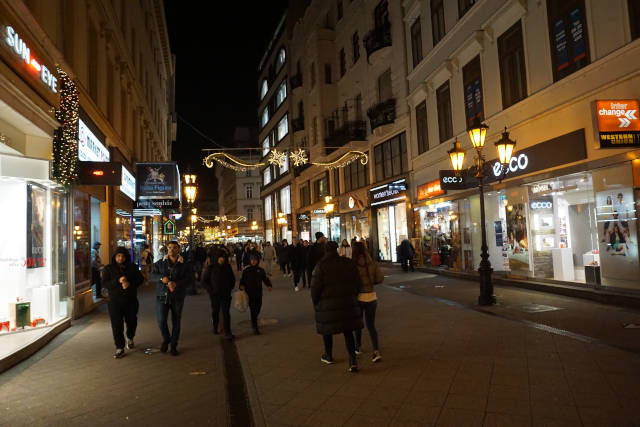 Budapest clothing stores Vaci Street