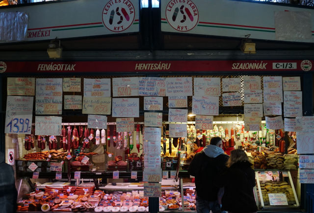 Budapest Central Market Meat Shop