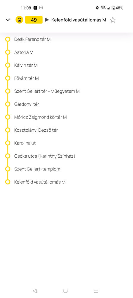 Tram 49 Budapest Route