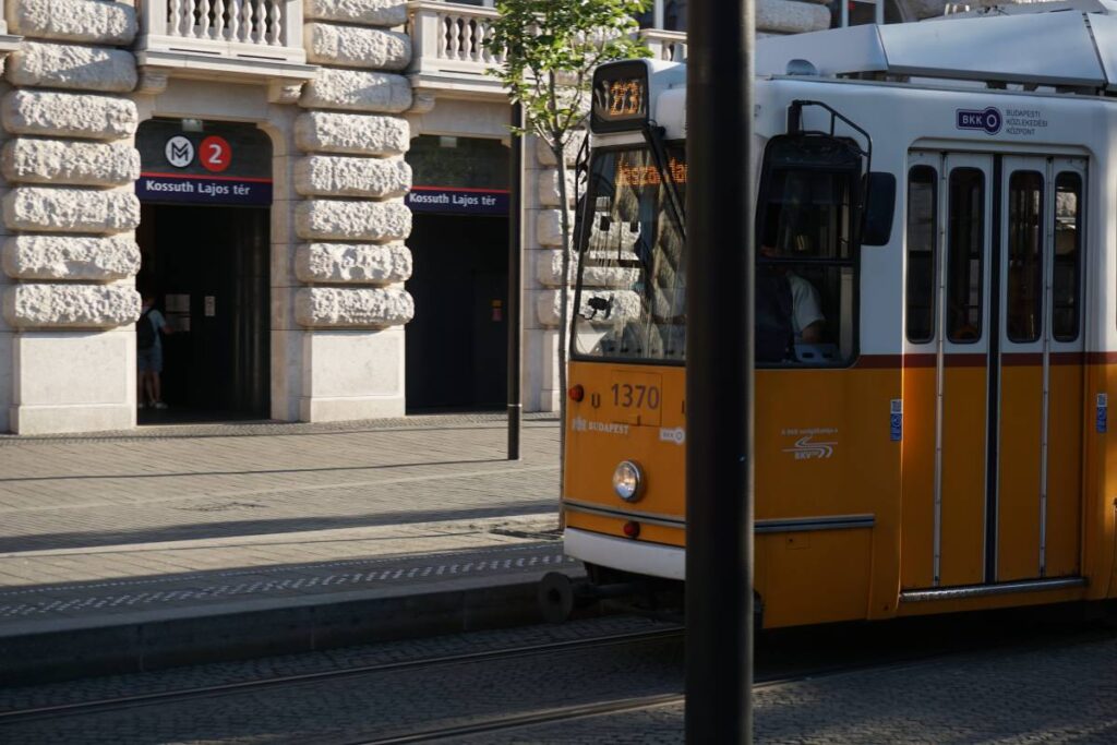 Budapest Parliament Tram Stop