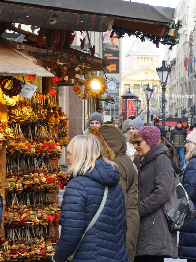 Budapest Christmas Market Shopping