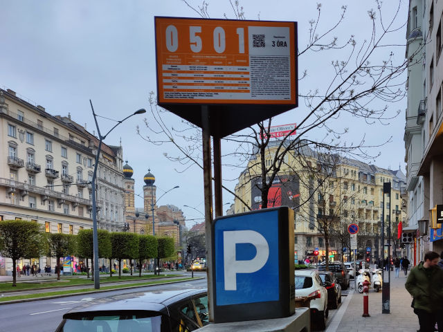 Budapest Parking Zone Codes