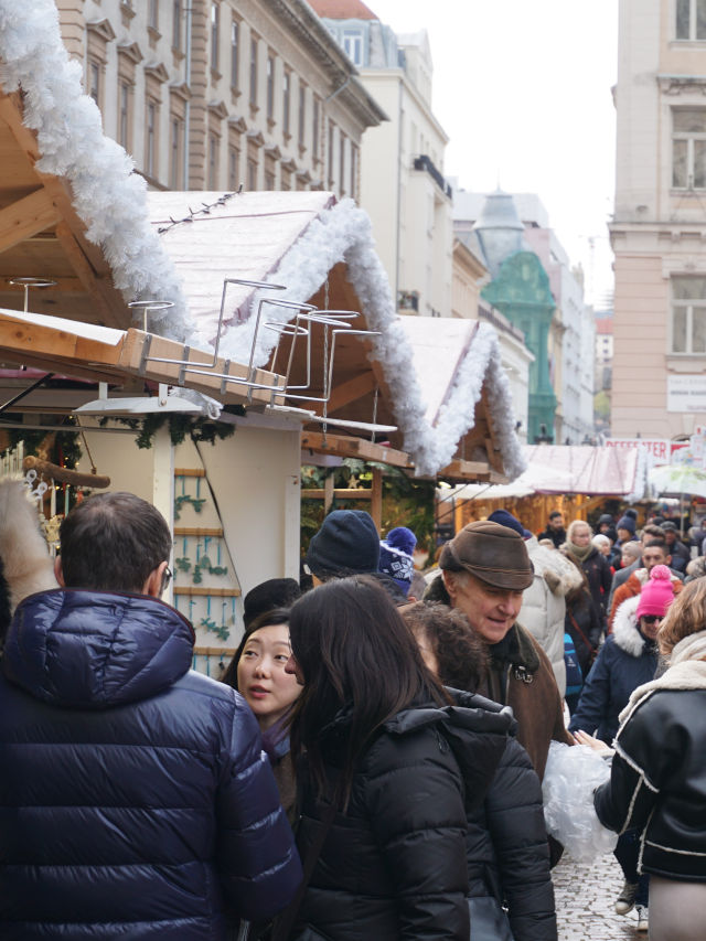 Budapest Christmas Market Stalls