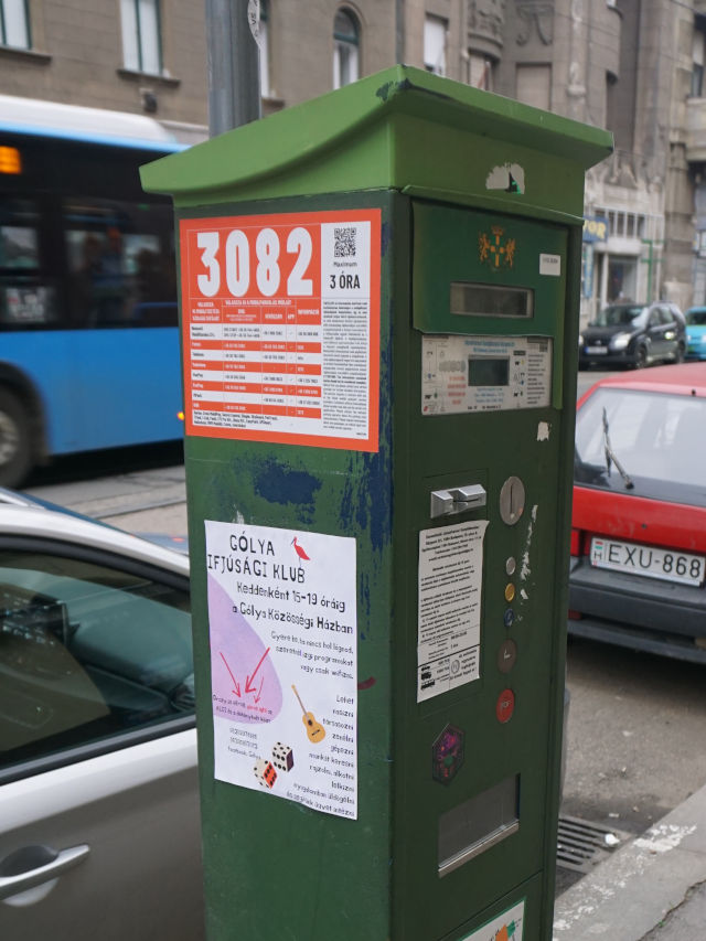Parking Machines in Budapest